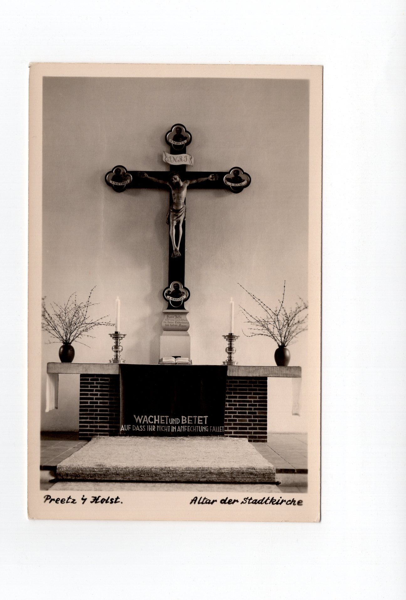 Ansichtskarte Preetz in Holstein / Altar der Stadtkirche