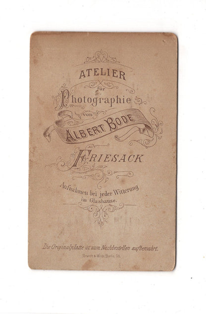 Fotografie Damenportrait - Friesack 1880er / CDV C1-17