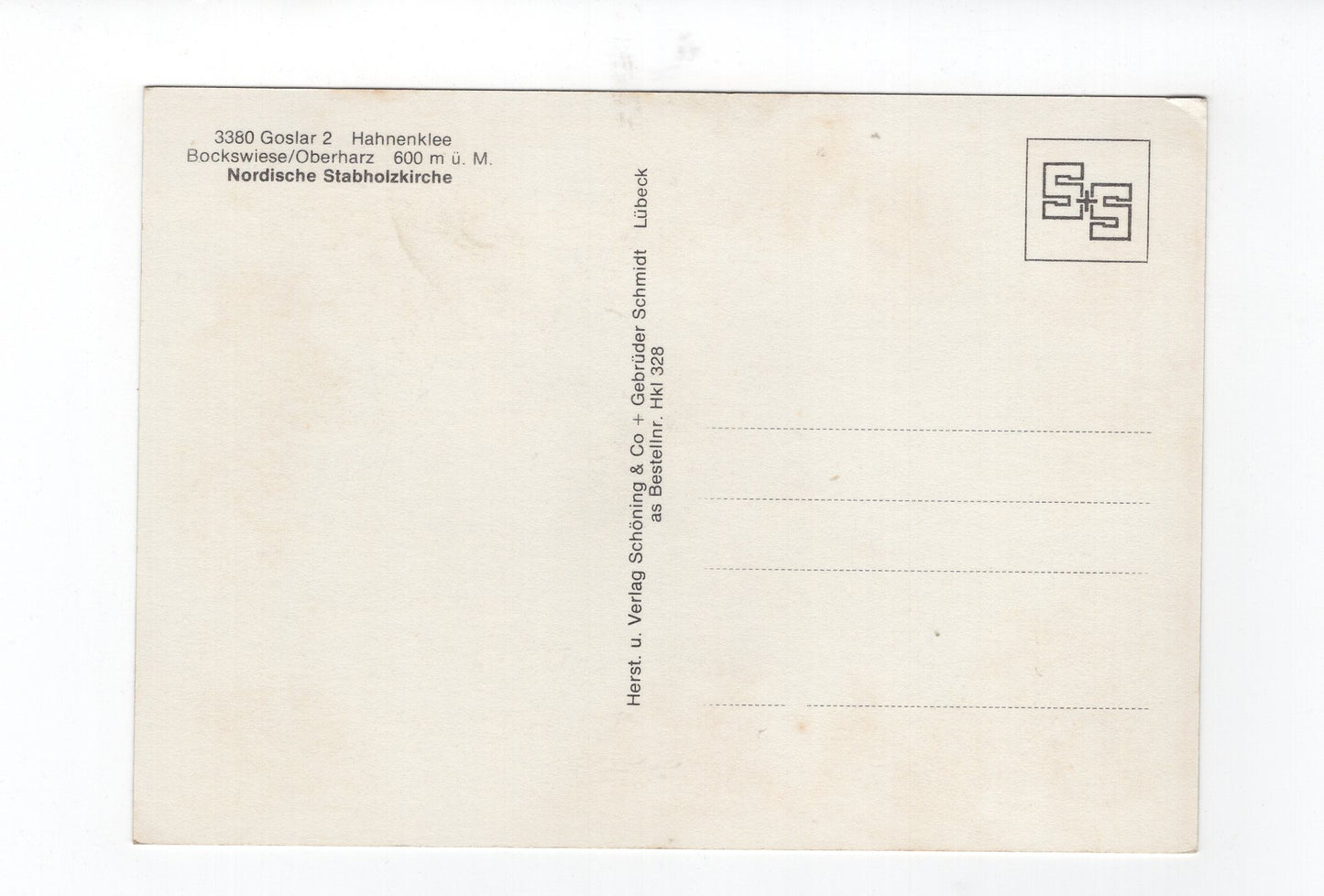 Ansichtskarte Goslar 2 / Hahnenklee / Nordische Stabholzkirche