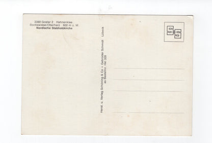 Ansichtskarte Goslar 2 / Hahnenklee / Nordische Stabholzkirche