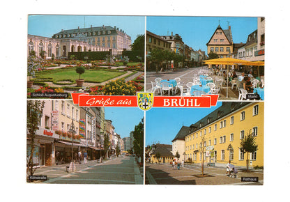 Ansichtskarte Brühl / Kölnstraße / Rathaus +++