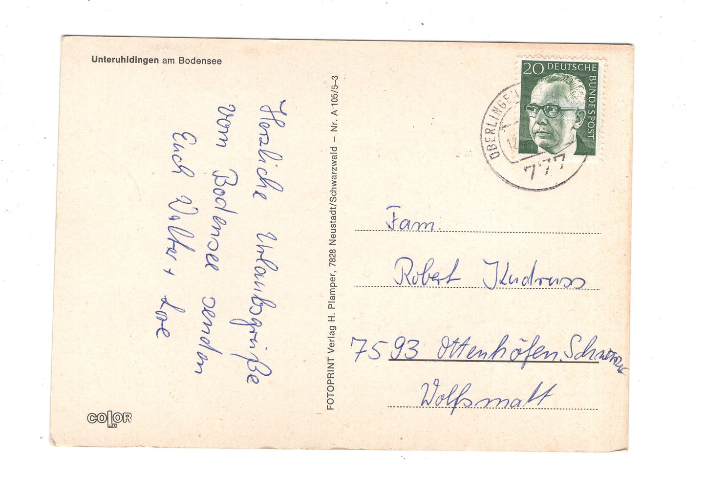 Ansichtskarte Unteruhldingen am Bodensee / K1-53