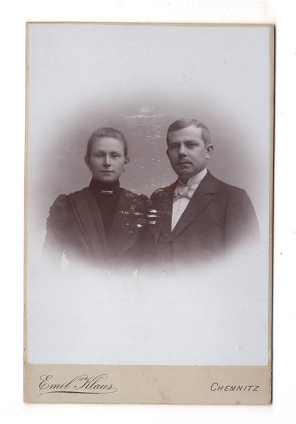 Fotografie Feines Paar - Chemnitz um 1900 / CAB X-28