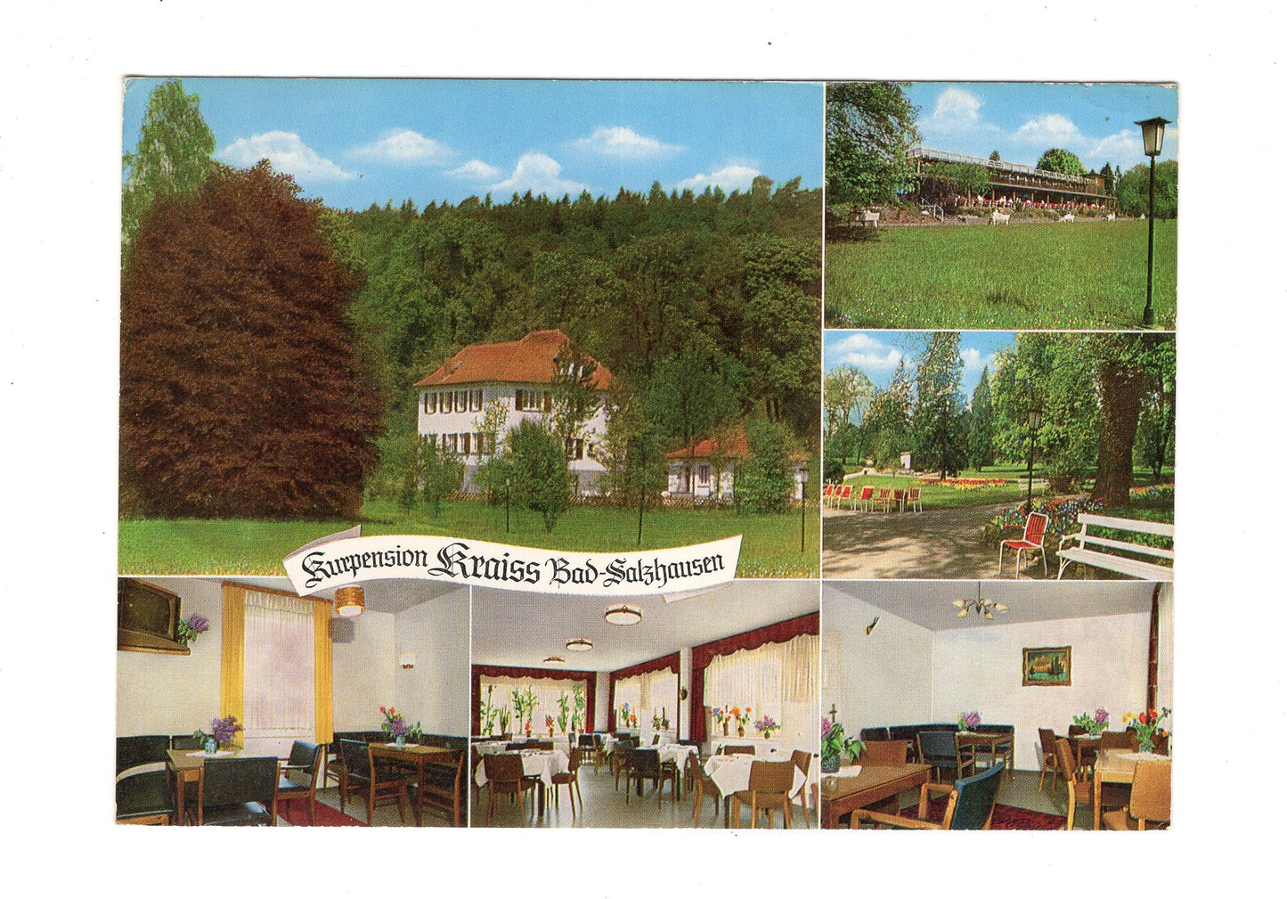 Ansichtskarte Bad Salzhausen / Kurpension Kraiss