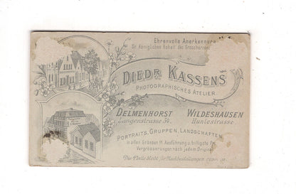 Fotografie Niedlicher kleiner Junge - Delmenhorst / Wildeshausen 1890er / CDV M1-20