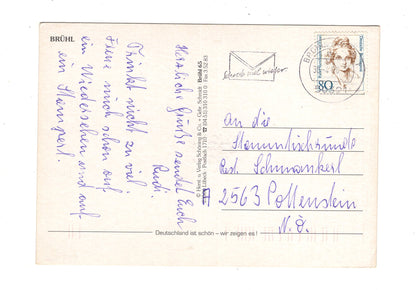 Ansichtskarte Brühl / Kölnstraße / Rathaus +++