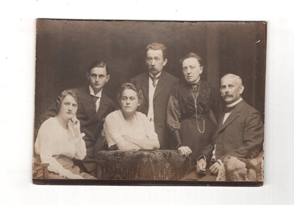Fotografie Schönes Familienbild - unbekannter Ort 1910er