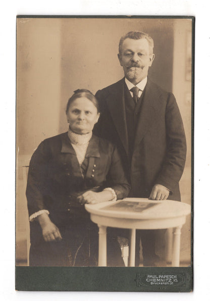 Fotografie Feines Paar - Chemnitz 1912 / CAB X-28