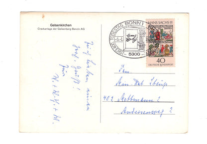 Ansichtskarte Gelsenkirchen / Crackanlage der Gelsenberg Benzin AG