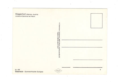 Ansichtskarte Klagenfurt / Lindwurm-Denkmal / Kärnten / Österreich