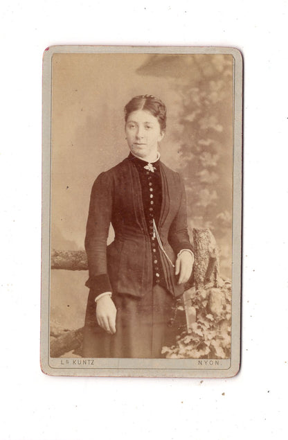 Fotografie Feine Dame - Nyon 1880er