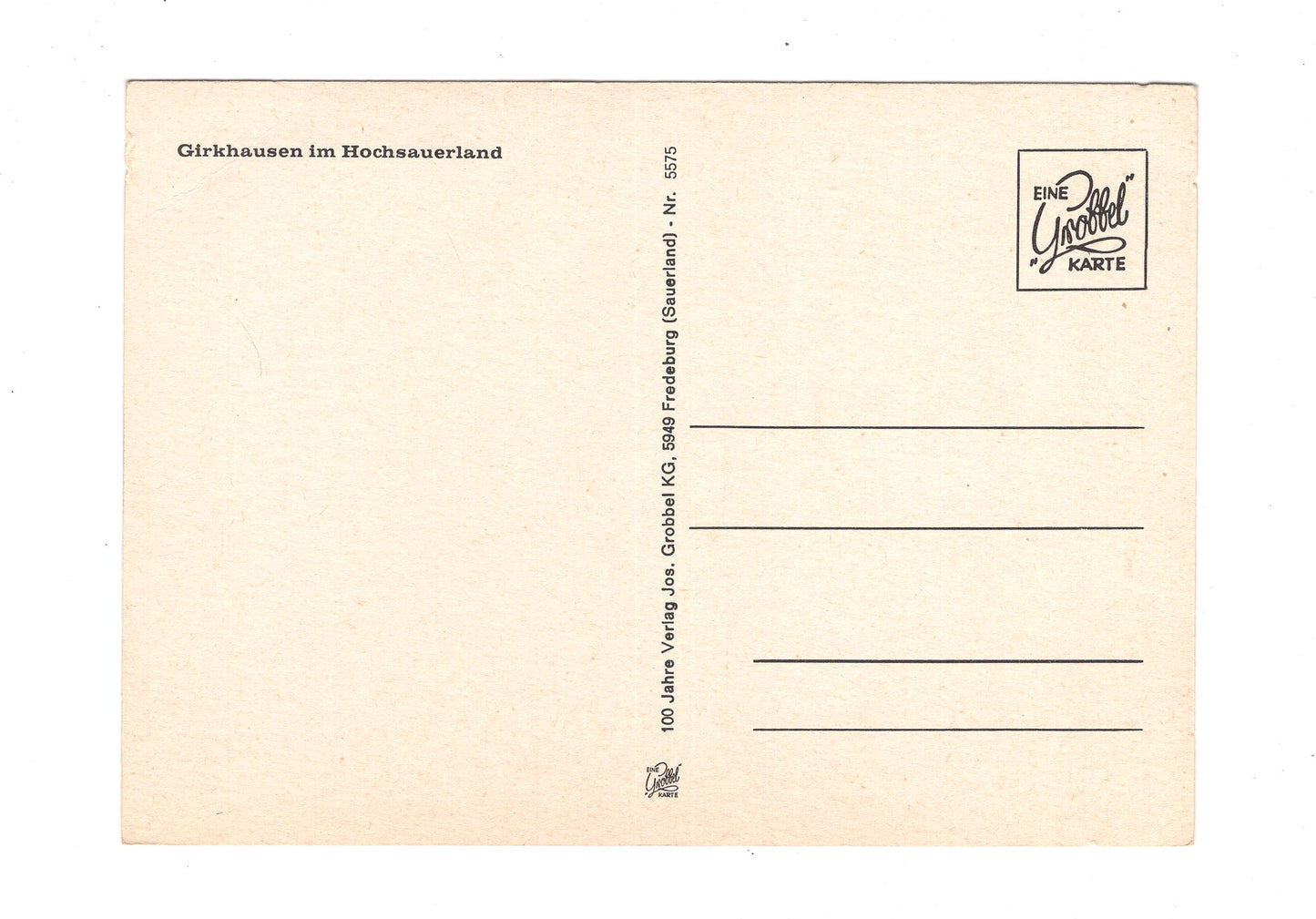 Ansichtskarte Girkhausen im Hochsauerland