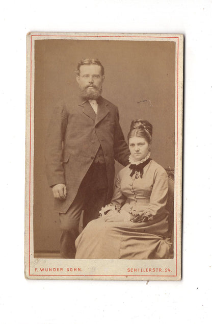 Fotografie Feines Paar - Hannover 1870er / CDV L1-38