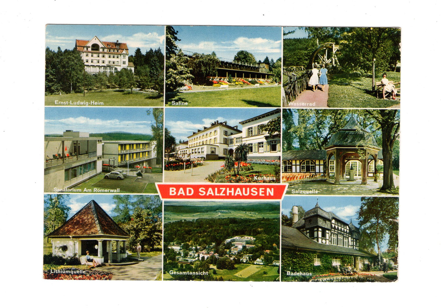 Ansichtskarte Bad Salzhausen / Salzquelle +++