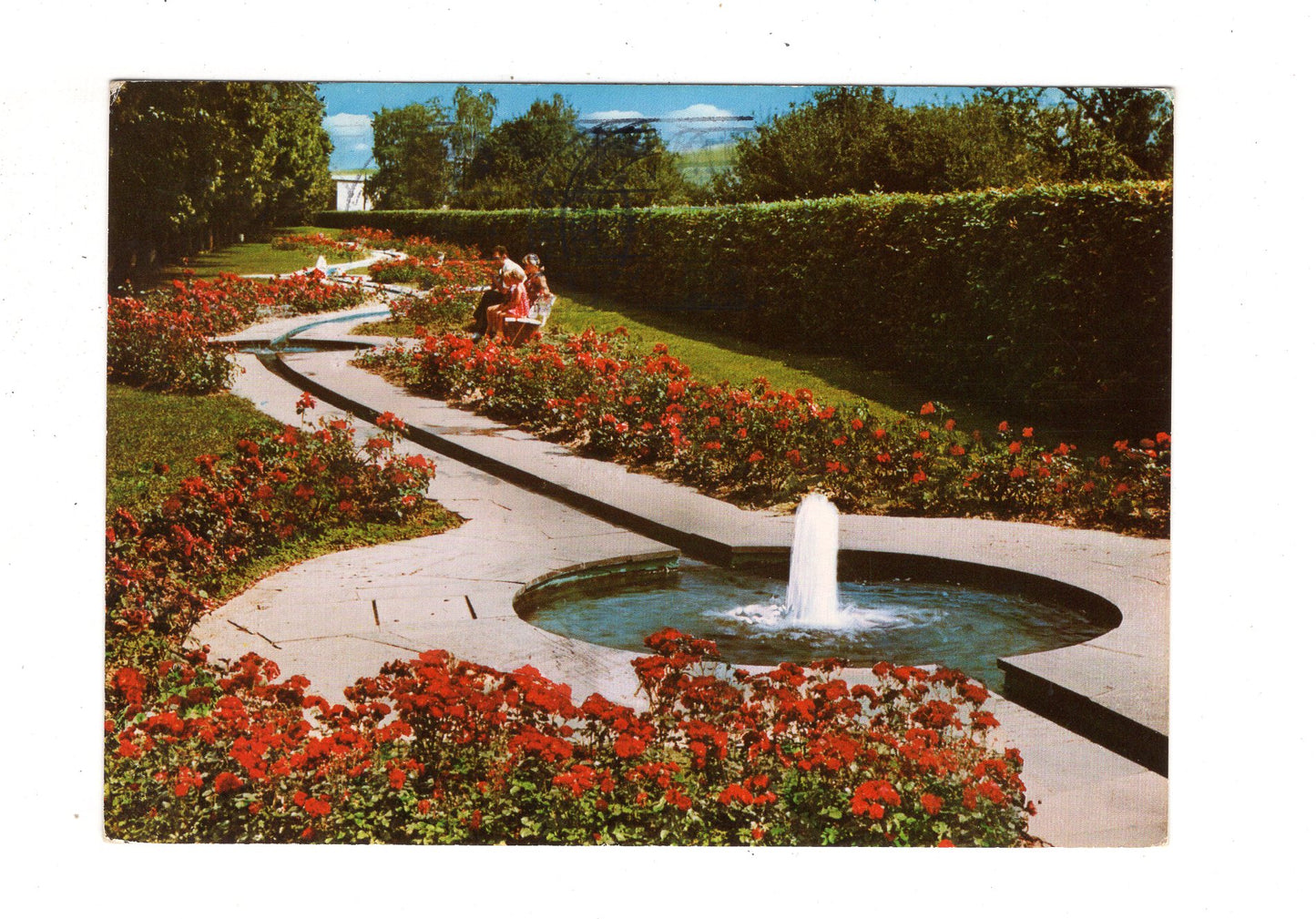 Ansichtskarte Bad Mergentheim / Wasserspiele im Kurpark / J1-61