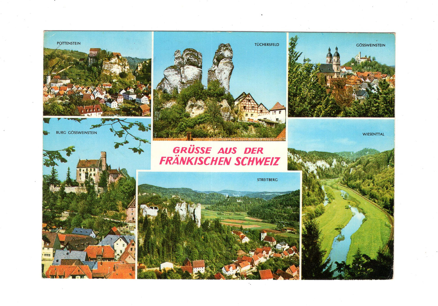 Ansichtskarte Fränkische Schweiz / Pottenstein / Tüchersfeld +++