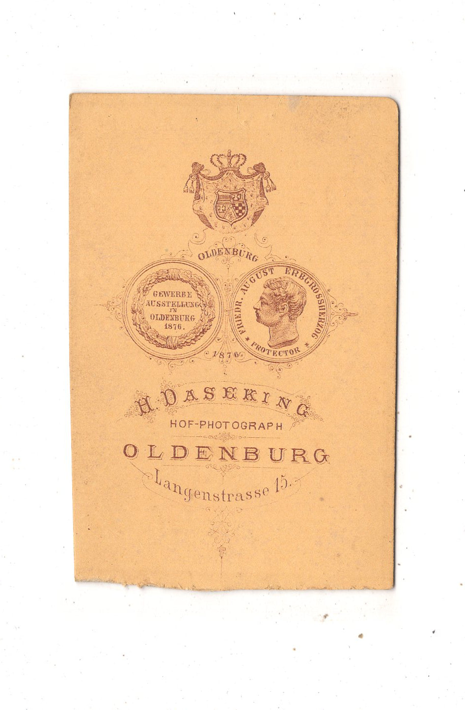 Fotografie Feine Dame mit kleinem Kind - Oldenburg 1870er