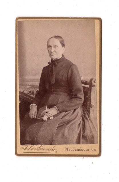 Fotografie Feine Dame - Neugersdorf 1880er