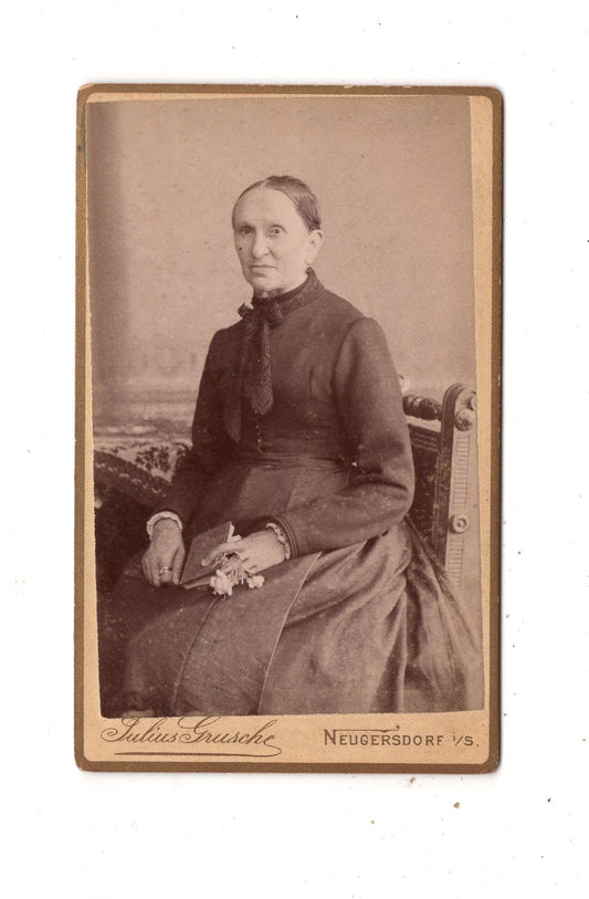 Fotografie Feine Dame - Neugersdorf 1880er