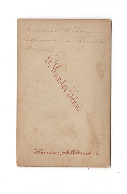 Fotografie Feines Paar - Hannover 1870er / CDV L1-38