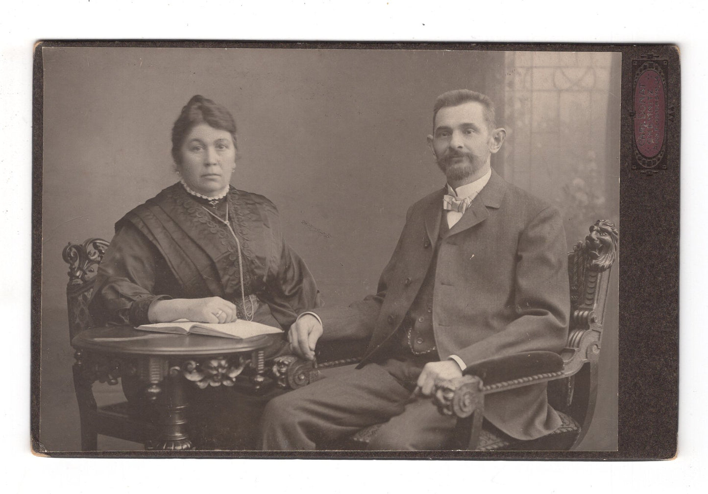 Fotografie Feines Paar - Chemnitz 1900er / CAB X-28