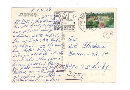 Ansichtskarte Bad Mergentheim / Wasserspiele im Kurpark / J1-61