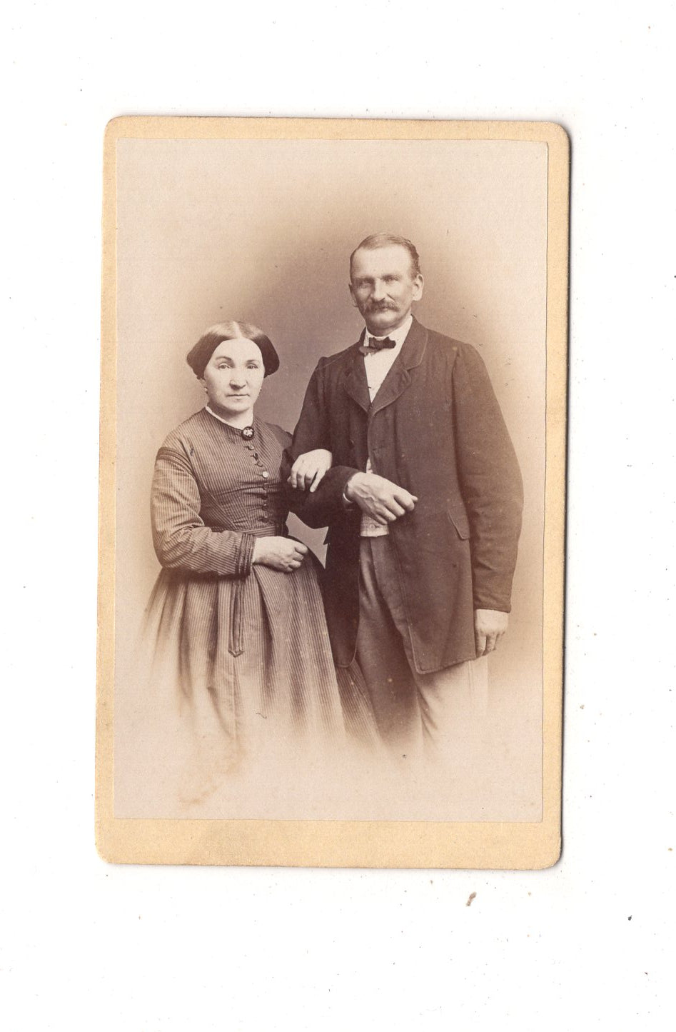 Fotografie Feines Paar - Leipzig um 1870 / CDV L1-38