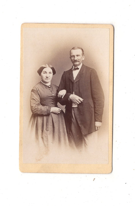 Fotografie Feines Paar - Leipzig um 1870 / CDV L1-38