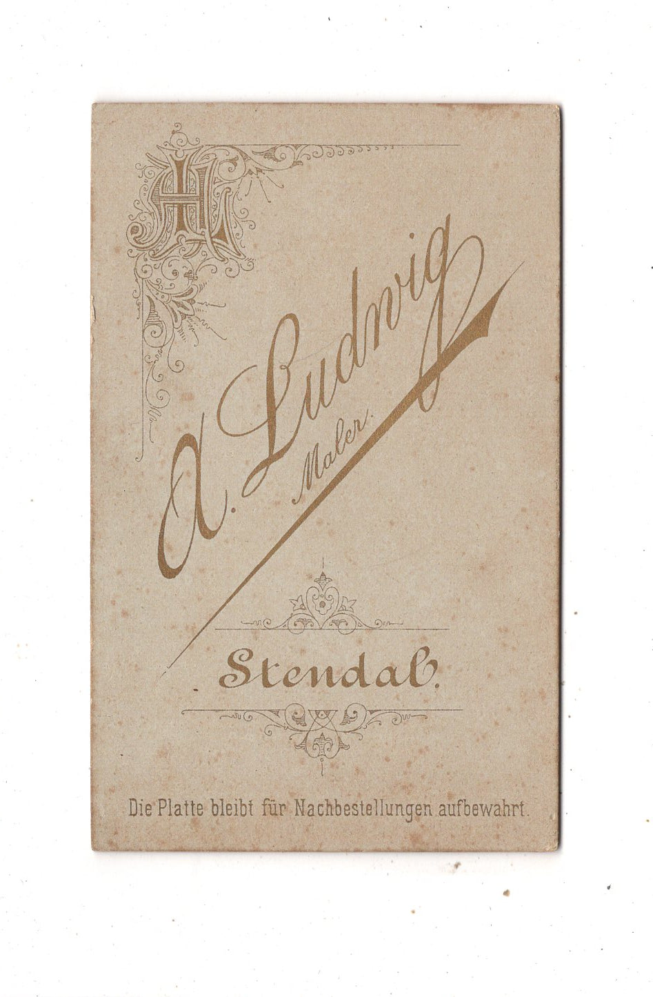 Fotografie Feine Dame mit kleinem Kind - Stendal 1880er