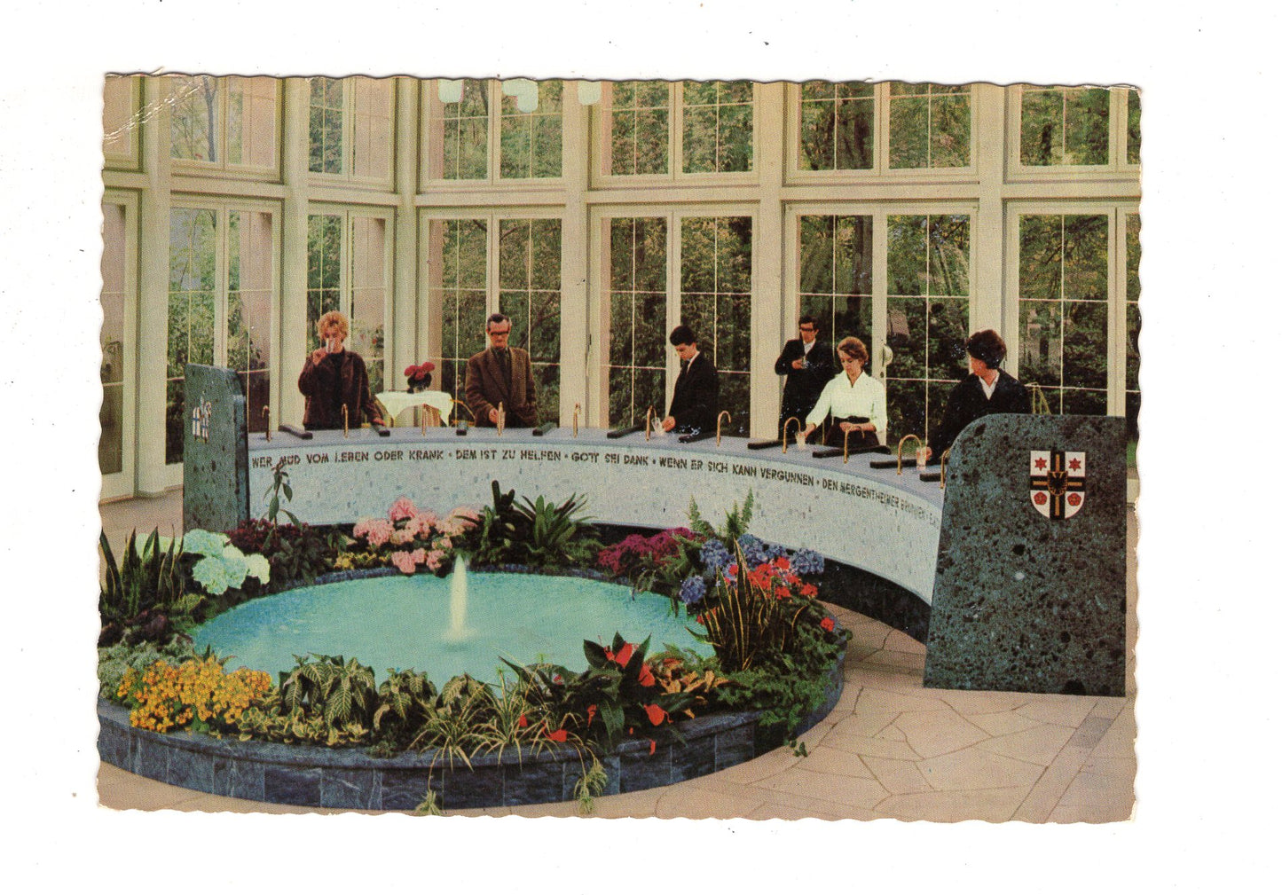 Ansichtskarte Bad Mergentheim / Brunnenausgabe der Karlsquelle / J1-61