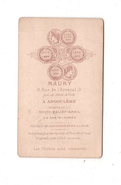Fotografie Feiner Junge -  Angouleme 1880er / CDV N1-03