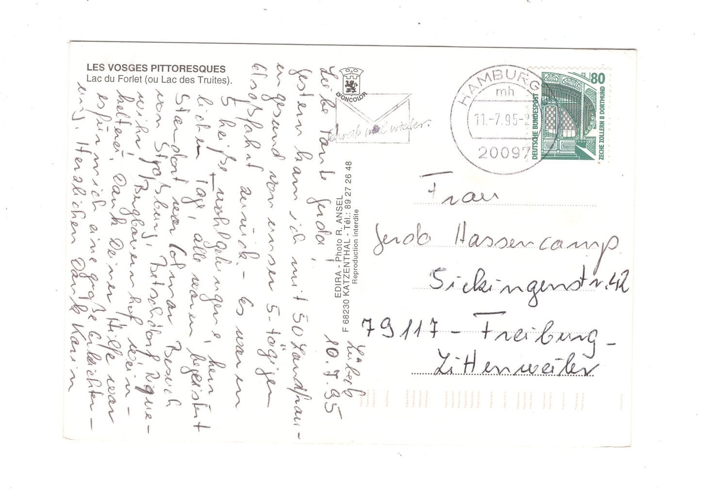 Ansichtskarte Vosges / Lac du Forlet / Frankreich