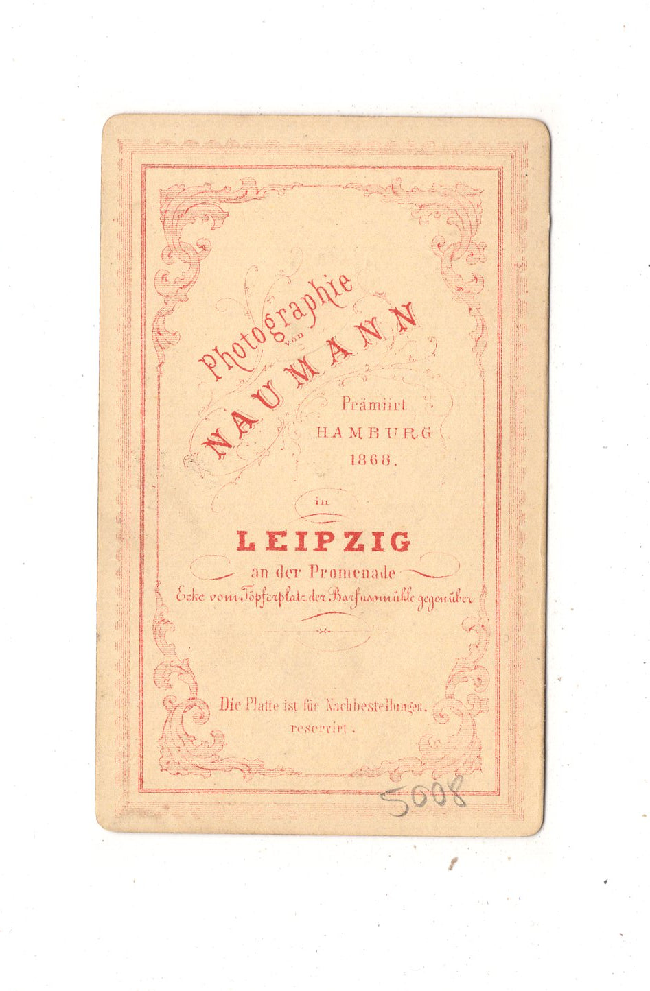 Fotografie Feines Paar - Leipzig um 1870 / CDV L1-38