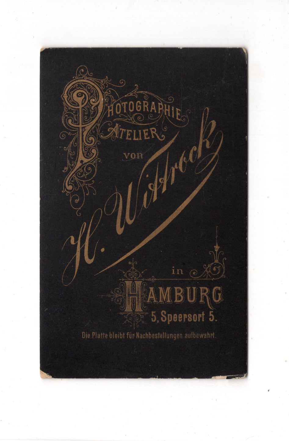 Fotografie Damenportrait - Hamburg 1880er / CDV C1-17