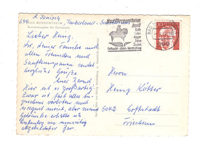 Ansichtskarte Bad Mergentheim / Brunnenausgabe der Karlsquelle / J1-61