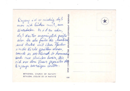 Ansichtskarte Church of Nativity / Bethlehem / Israel
