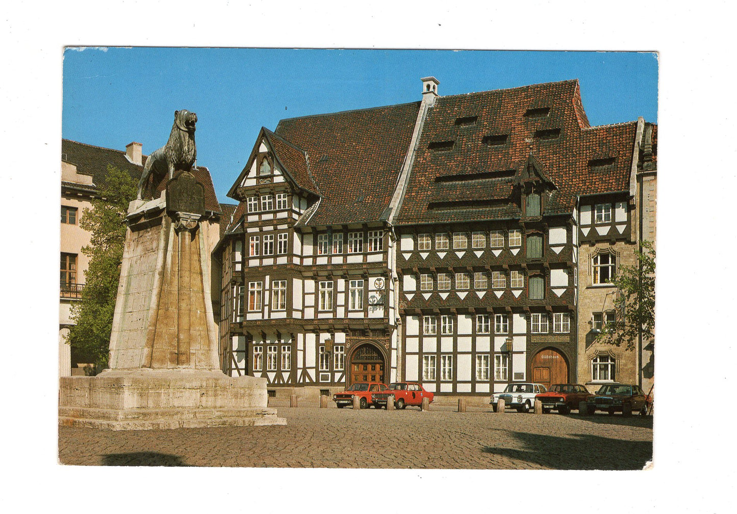 Ansichtskarte Braunschweig / Burgplatz mit Handwerkskammer und Gildehaus / I1-65