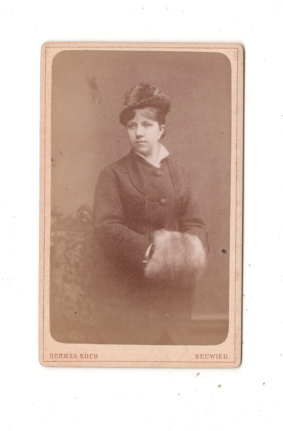 Fotografie Feine Dame - Neuwied um 1880