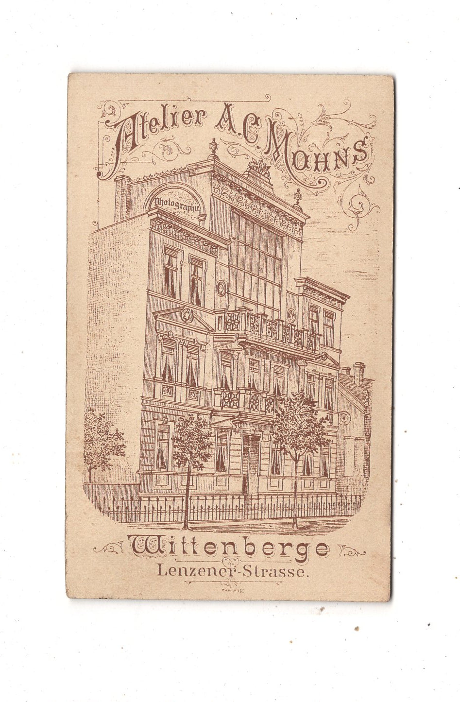 Fotografie Feine Dame mit kleinem Kind - Wittenberge 1890er