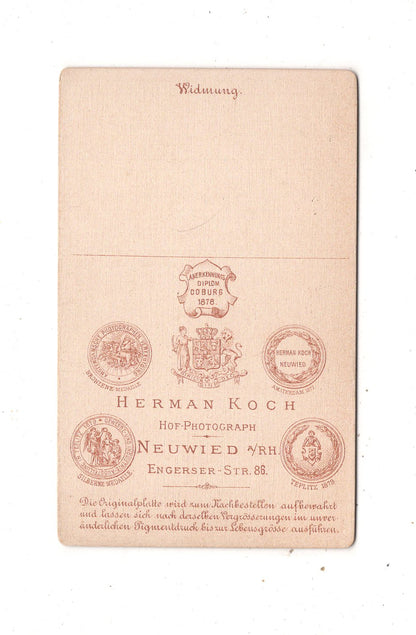 Fotografie Feine Dame - Neuwied um 1880