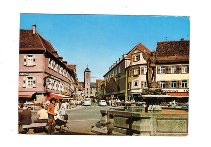 Ansichtskarte Bad Mergentheim / Burgstraße mit Schloss / J1-61