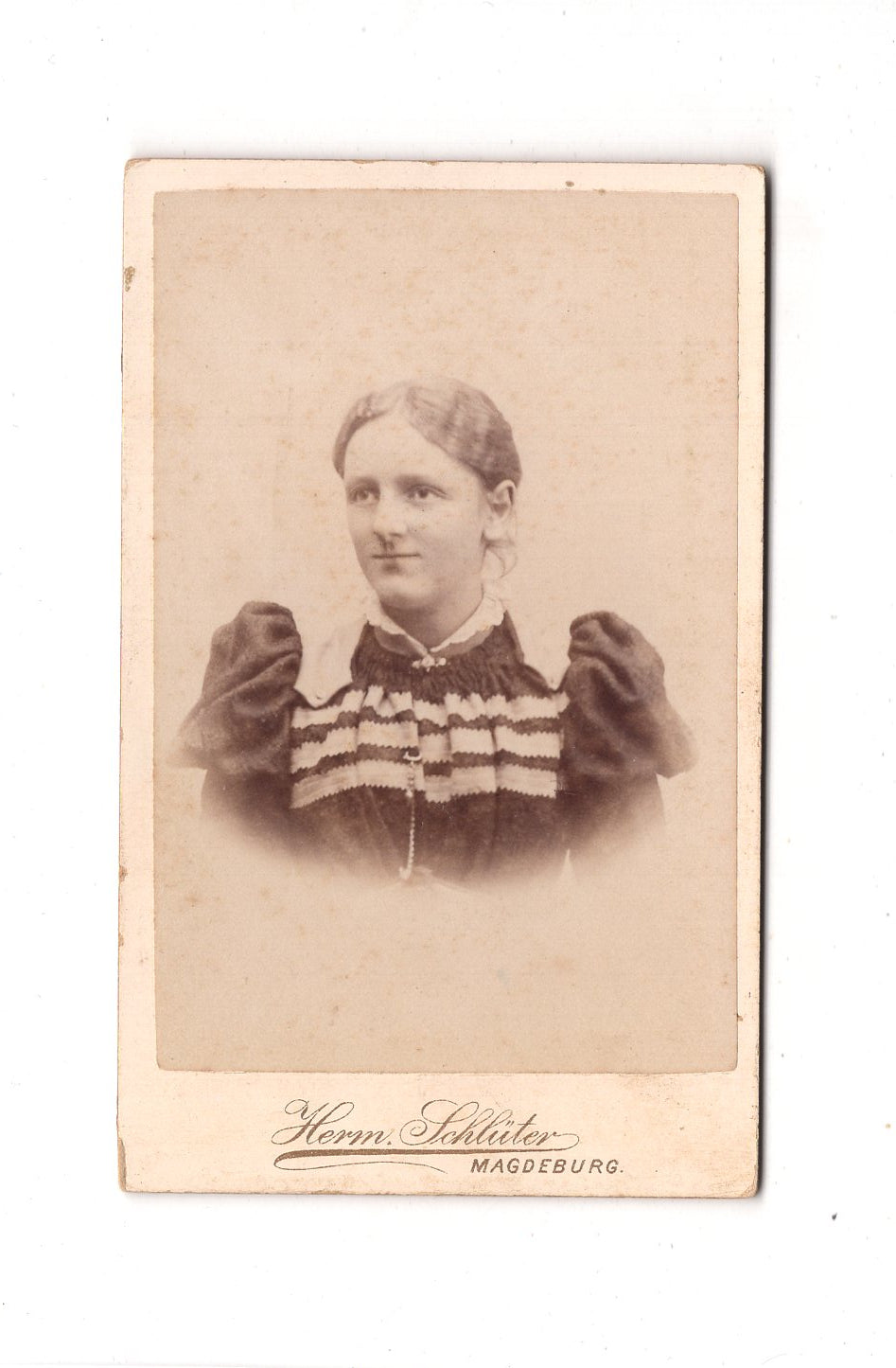 Fotografie Damenportrait - Magdeburg um 1890