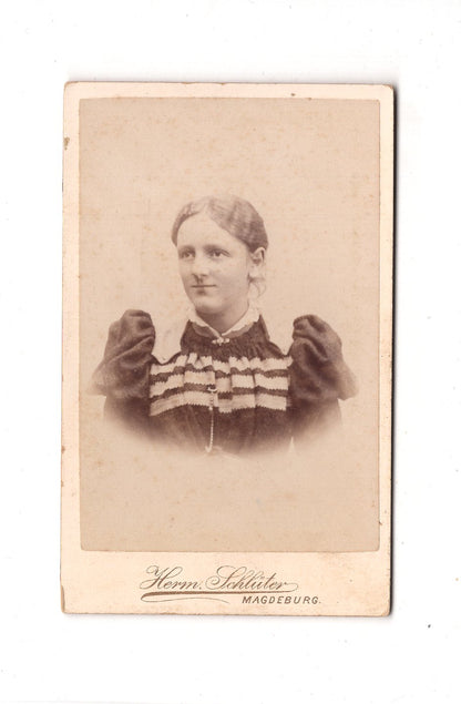 Fotografie Damenportrait - Magdeburg um 1890