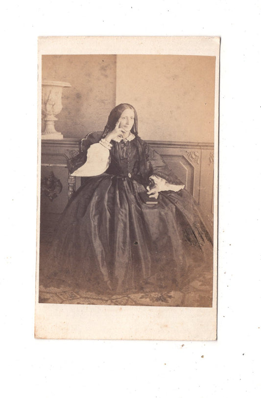Fotografie Feine Dame - Brünn um 1860