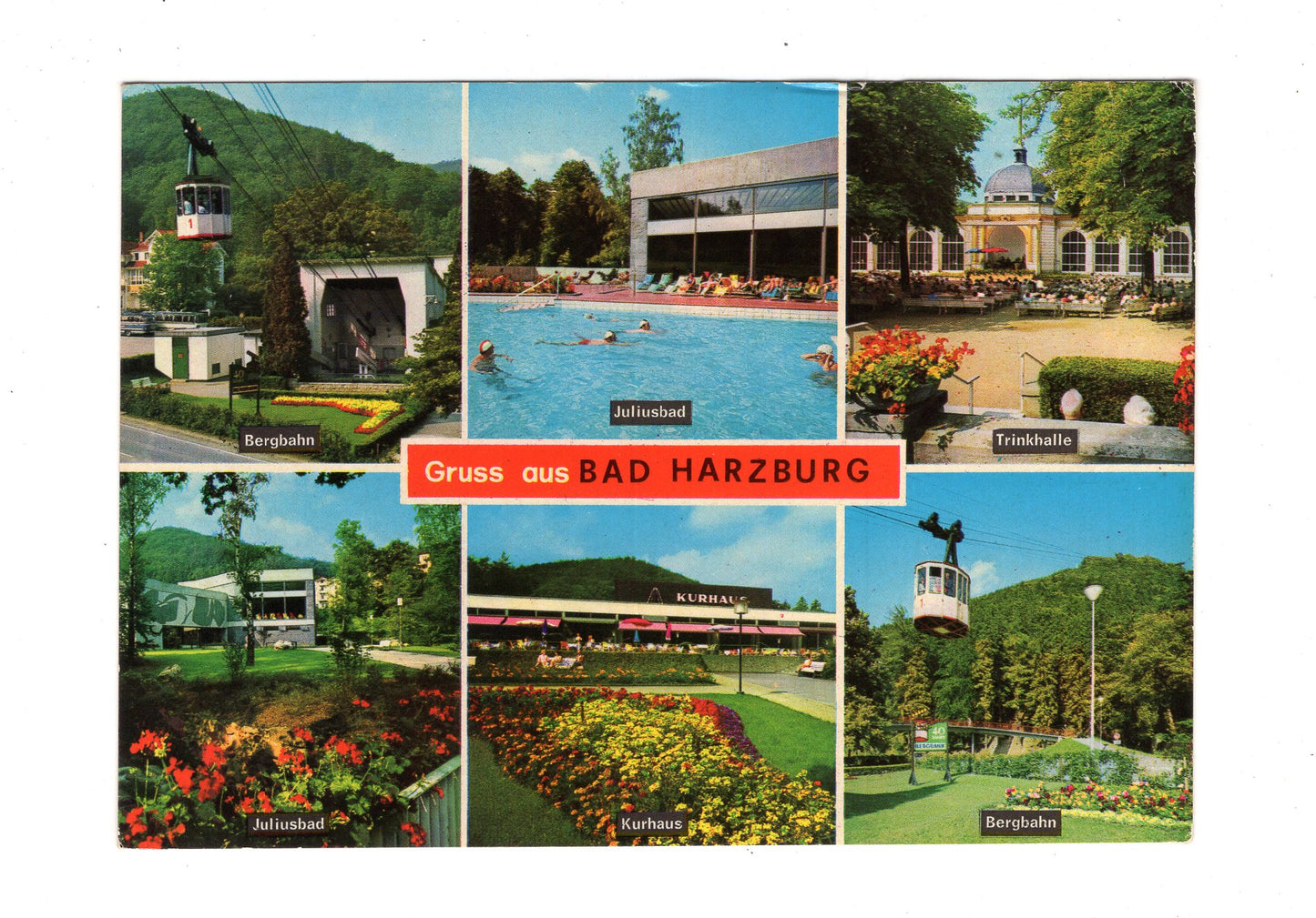 Ansichtskarte Bad Harzburg / Juliusbad / Bergbahn +++