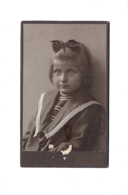 Fotografie Niedliches kleines Mädchen - Dresden 1900er