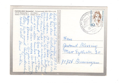 Ansichtskarte Fachklinik Sonnenhof / Waldachtal 1 im Schwarzwald / G1-70