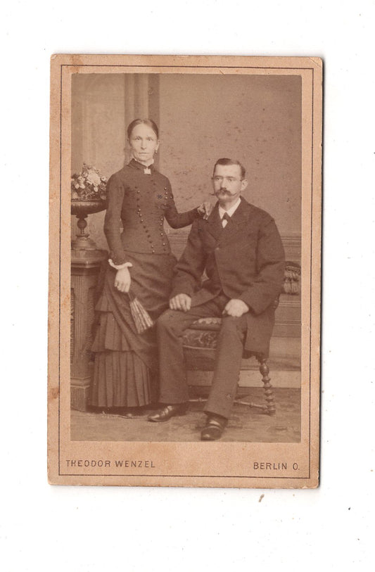 Fotografie Feines Paar - Berlin um 1880 / CDV L1-38