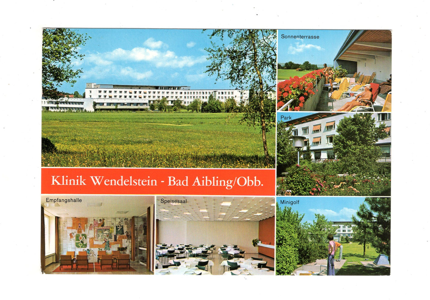 Ansichtskarte Bad Aibling / Oberbayern / Klinik Wendelstein