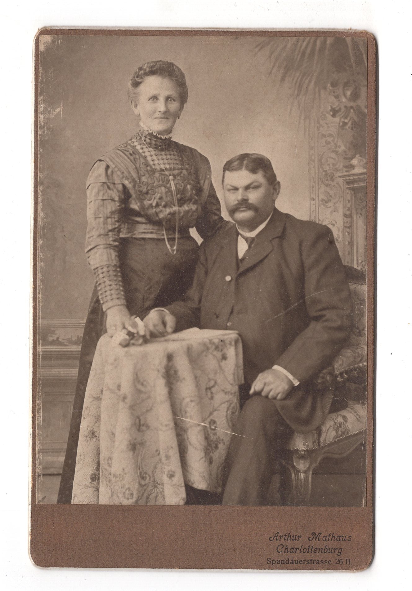 Fotografie Feines Paar - Charlottenburg um 1910 / CAB X-28